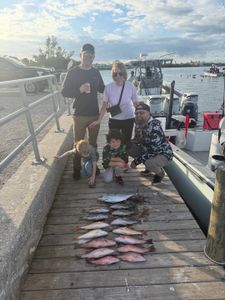 Five people fishing in Florida