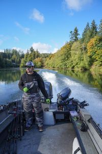 Angler with fishing rod in WA