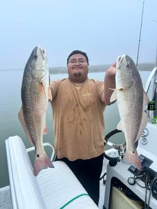 Two redfish caught in Rockport