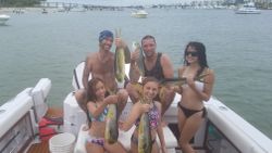 3 fish caught by 5 people in West Palm Beach