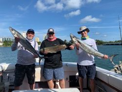 Two wahoo fish caught fishing in West Palm Beach