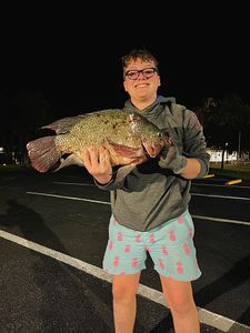 A person fishing at Lake City
