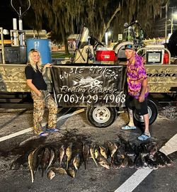 Two people fishing in Florida