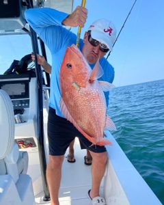 One person fishing at Gulf Shores
