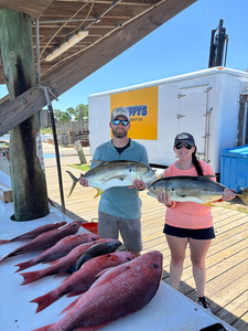 Gulf Shores red snapper and pacific crevalle jack success!
