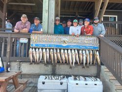 Group of 10 people enjoying fishing in Port Aransas