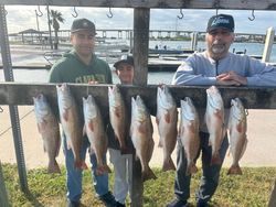 8 redfish caught in Port Aransas