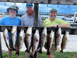 7 redfish caught fishing in TX
