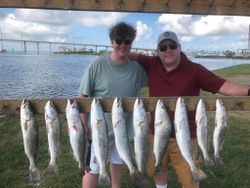 7 spotted weakfish caught fishing in TX