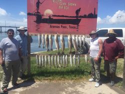 four anglers with a catch of 4 fish in TX
