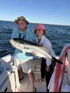 Two anglers enjoying fishing in Yarmouth