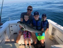 Striped bass caught while fishing in Yarmouth