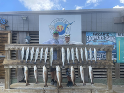 10 redfish and spotted weakfish caught during fishing trip in Corpus Christi