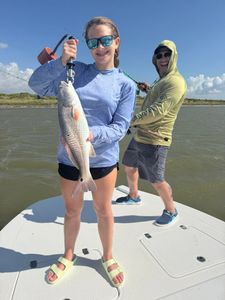 Redfish caught while fishing in Corpus Christi TX on boat deck