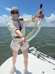 A person fishing in Corpus Christi