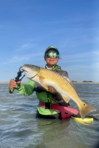 One angler fishing in Corpus Christi