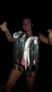 A person fishing in Corpus Christi