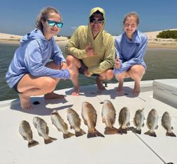 8 spotted weakfish caught while fishing in TX