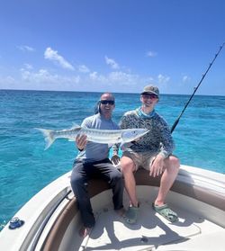 Great barracuda catch on fishing boat in Islamorada FL waters