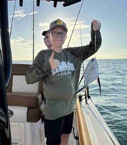 Great pompano caught while fishing in Islamorada Florida