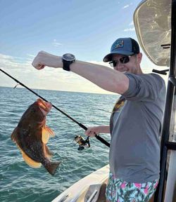 Red grouper caught fishing in Islamorada FL waters