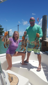 Two anglers fishing with rods in Florida