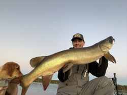 Angler with a 40-inch fish in Minocqua