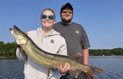 Two people fishing in Minocqua