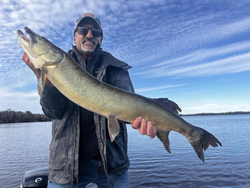 Muskellunge caught while fishing in WI
