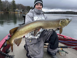 Muskellunge fish caught while fishing in WI