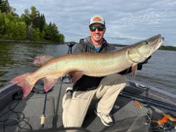 Muskellunge caught while fishing in WI