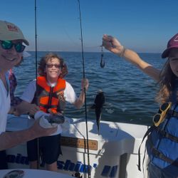 Two people fishing in New York City