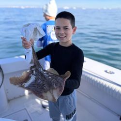A person fishing in New York City