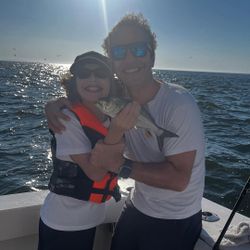 A person fishing in New York City