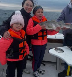 Striped bass caught while fishing in NY