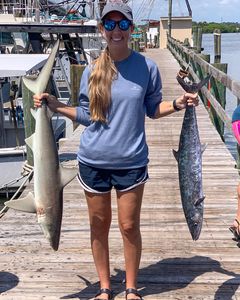 Two fish caught while fishing in Jacksonville