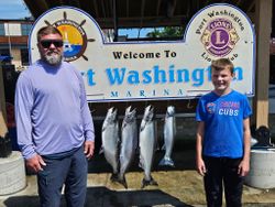 Two anglers fishing in Wisconsin