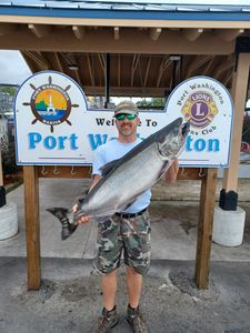 Coho salmon caught in Port Washington