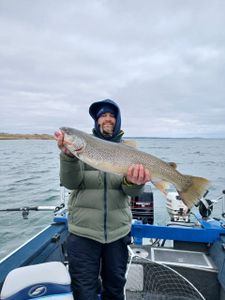 Angler fishing in Port Washington