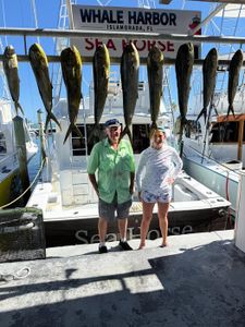 Anglers with 6 freshly caught fish in Florida