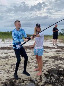 Three people enjoying water sports in FL