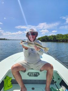 Spotted Weakfish caught while fishing in FL