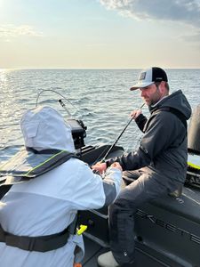 Hooked on Lake Michigan action!