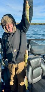 Angler catching fish in Traverse City