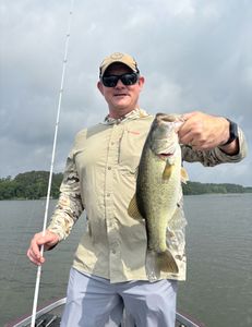 A single angler fishing in Madisonville
