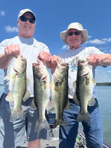 Largemouth bass and smallmouth bass fishing in TX