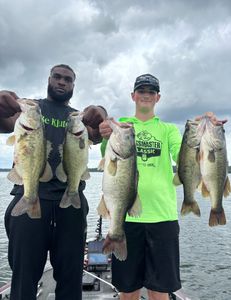 5 largemouth bass caught in Madisonville