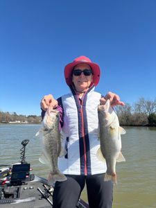 Two Florida Bass and Largemouth Bass fishing in Madisonville