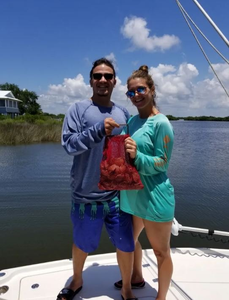 Two people fishing in Crystal River