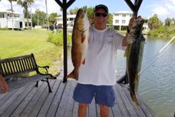 Two big fish caught while fishing in FL